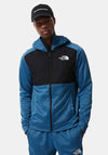 The North Face Mountain Athletics Hooded Full Zip Fleece, Banff Blue Dark Heather & TNF Black