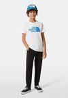 The North Face Kids Graphic Short Sleeve T-shirt, White and Blue