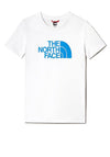 The North Face Kids Graphic Short Sleeve T-shirt, White and Blue