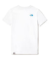 The North Face Kids Graphic Short Sleeve T-shirt, White and Blue