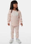 The North Face Mini Girls Surg Crew Tracksuit, Blush