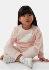 The North Face Mini Girls Surg Crew Tracksuit, Blush