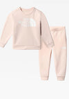 The North Face Mini Girls Surg Crew Tracksuit, Blush