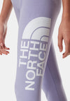 The North Face Girls Large Logo Leggings, Sweet Lavender