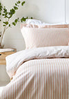 Riva Yard Hebden Stripe Duvet Set, Pecan