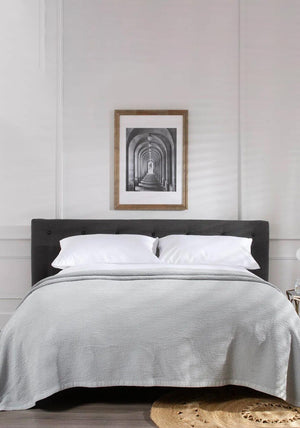 The Lyndon Company Guimaraes Bedspread, Grey