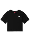The North Face Girls Simple Dome Cropped T-Shirt, Black