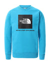 The North Face Kids Box Logo Crew Jumper, Blue