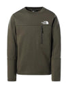The North Face Boys Slacker Crew Jumper, Green