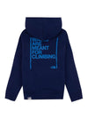 The North Face Kids Wall Climbing Slogan Hoodie, Navy
