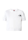 The North Face Girls Simple Dome Short Sleeve Crop Tee, White