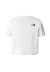 The North Face Girls Simple Dome Short Sleeve Crop Tee, White