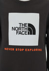 The North Face Kids Crew Neck Box Logo Jumper, Grey