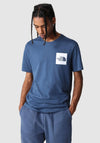 The North Face Mens Fine T-Shirt, Shady Blue