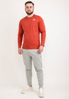 The North Face Red Box Long Sleeve T-Shirt, Tandoori Spice Red