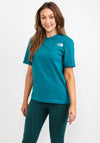 The North Face Womens Relaxed Redbox T-Shirt, Harbour Blue