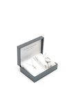 MGD Jewellery My Holy Communion Watch and Necklace Set, Silver & White