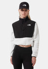 The North Face Womens Cropped Half Zip Fleece, White