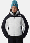 The North Face Womens Insulated Short Puffer Jacket, White & Black