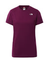 The North Face Womens Small Logo T-Shirt, Berry Purple