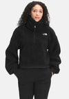 The North Face Crop Teddy Sherpa Pullover, Black