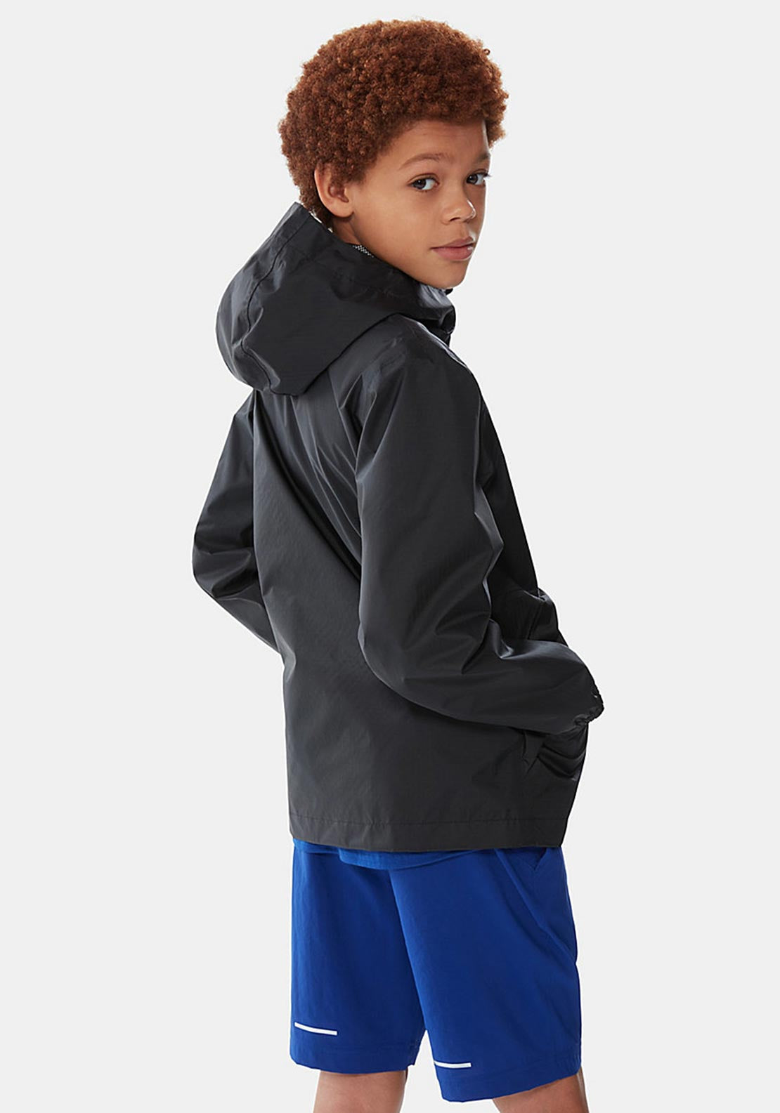 The North Face Boys Zipline Rain Jacket, Black