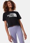 The North Face Girls Cropped T-Shirt, Black