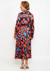 This Girl’s Curiosity Print Pleat Maxi Dress, Orange Multi