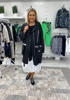 Naya Contrast Trim Lightweight Hooded Jacket, Black