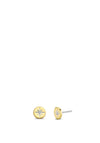 Ti Sento Milano Gold Plated, Zirconia White Star Stud Earrings 7822ZY