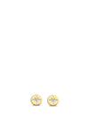 Ti Sento Milano Gold Plated, Zirconia White Star Stud Earrings 7822ZY