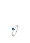 Ti Sento Milano Blue Solitaire Ring, Silver Size 58