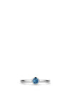 Ti Sento Milano Blue Solitaire Ring, Silver Size 58