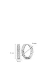 Ti Sento Milano Braided Hoop Earrings, Silver