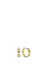Ti Sento Milano Coffee Bean Hoop Earrings, Silver & Gold