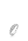 Ti Sento Elegant Zirconia Ring, Silver