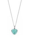 Ti Sento Heart Shaped Pendant Necklace, Turquoise