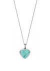 Ti Sento Milano Heart Shaped Pendant Necklace, Turquoise