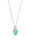 Ti Sento Heart Shaped Pendant Necklace, Turquoise