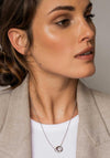 Ti Sento Intertwining Circles Necklace, Silver