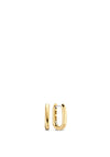 Ti Sento Loop Earrings & Pave Necklace Set
