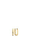 Ti Sento Milano Loop Earrings & Pave Necklace Set