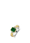Ti Sento Malacite Stone Ring, Green