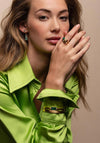 Ti Sento Malacite Stone Ring, Green