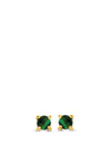 Ti Sento Malacite Stone Stud Earrings, Green