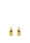 Ti Sento Milano Ribbed Dome Earrings, Gold