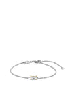 Ti Sento Single Zirconia Stone Bracelet, Silver