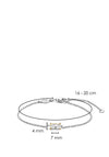 Ti Sento Single Zirconia Stone Bracelet, Silver