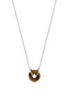 Ti Sento  Tiger Eye Doughnut Necklace, Brown