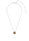 Ti Sento  Tiger Eye Doughnut Necklace, Brown